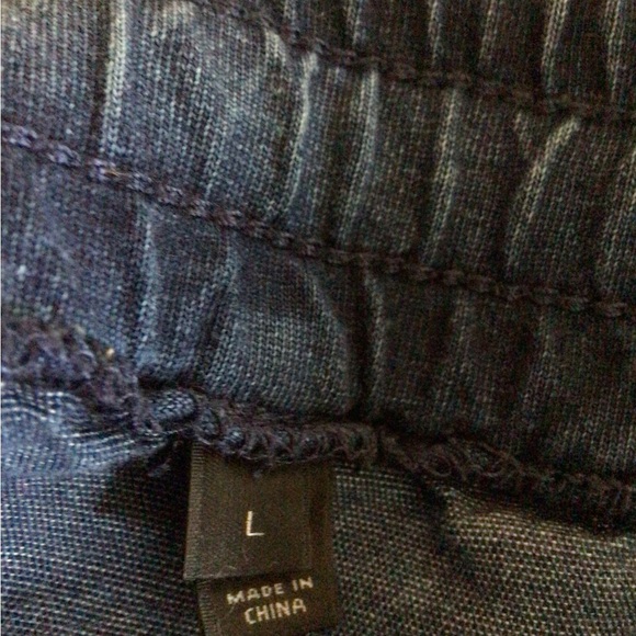 J.Crew Denim Jogger Pants with draw string tie SZ L - Picture 10 of 10